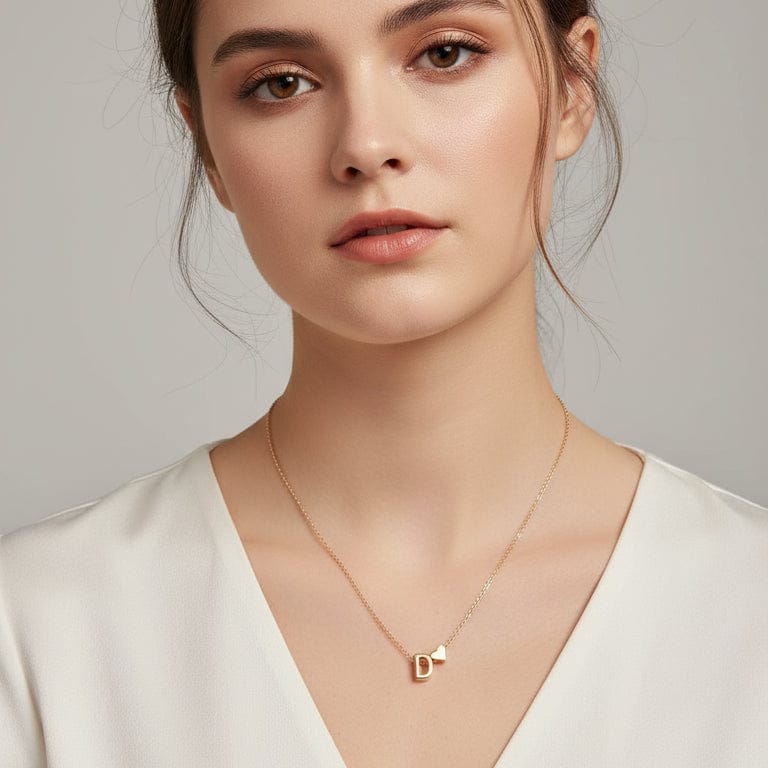 Liekoo Initial Pendant Necklace – Personal & Trendy