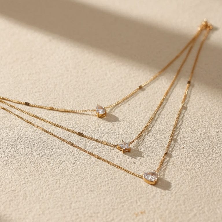 Liekoo Star Chain Necklace – Trendy & Sparkling