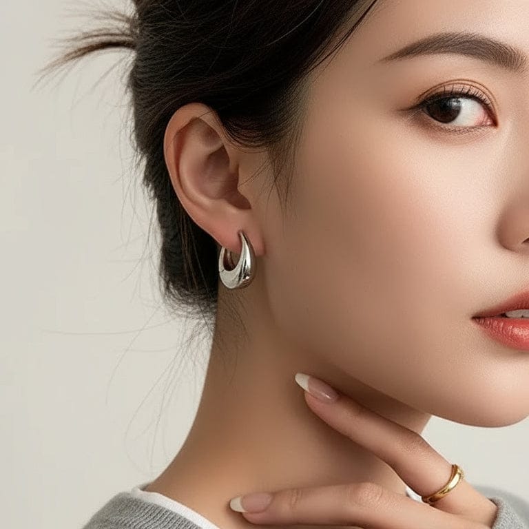 Liekoo Classic Stud Earrings – Timeless Minimalist Elegance