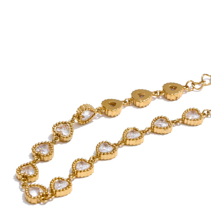 Heart Zircon Bracelet
