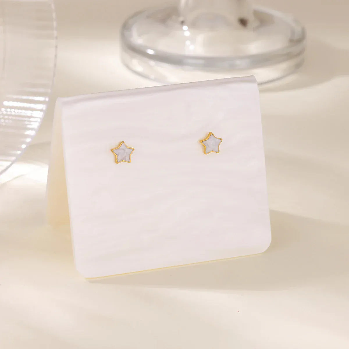 Cute Dripping Oil Star Stud Earrings For Women Girls Gold Color Star Earrings Female Wedding Aesthetic Jewelry Accessories