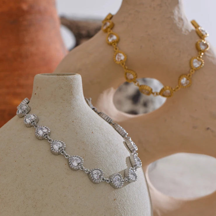 Heart Zircon Bracelet