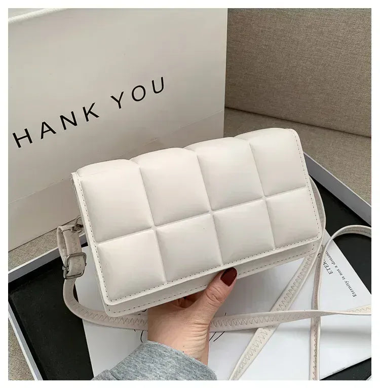 Liekoo Women's Plaid Shoulder Bag – Elegant & Spacious