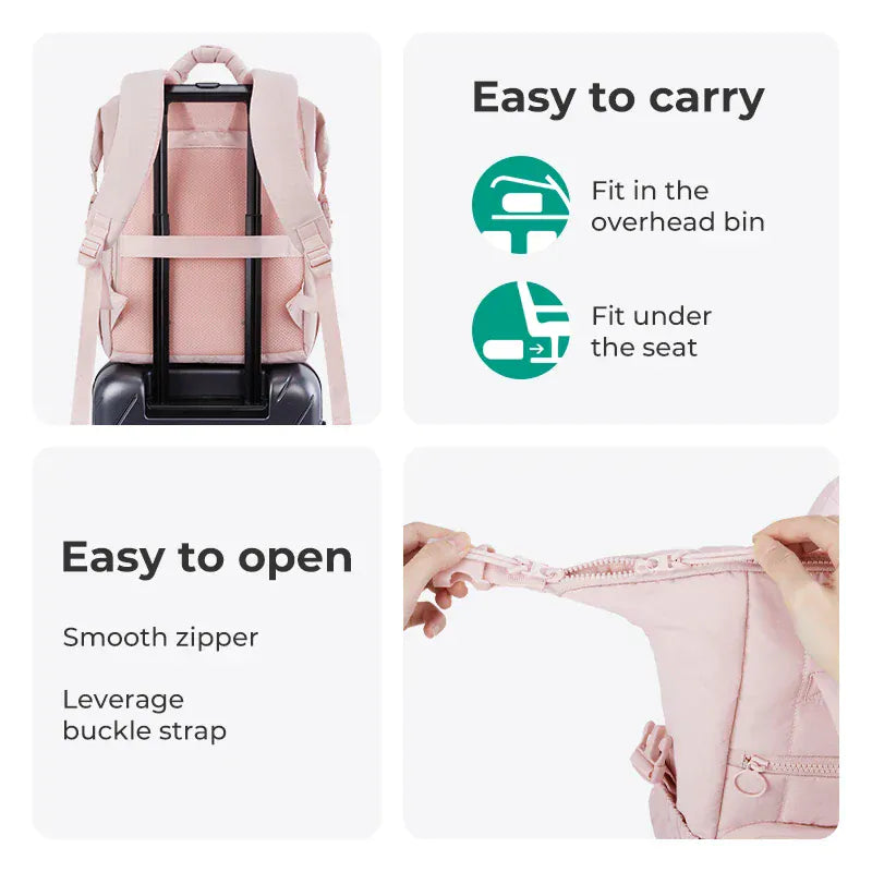 Liekoo Softback Backpack – Waterproof, 36–55L Laptop & School Bag