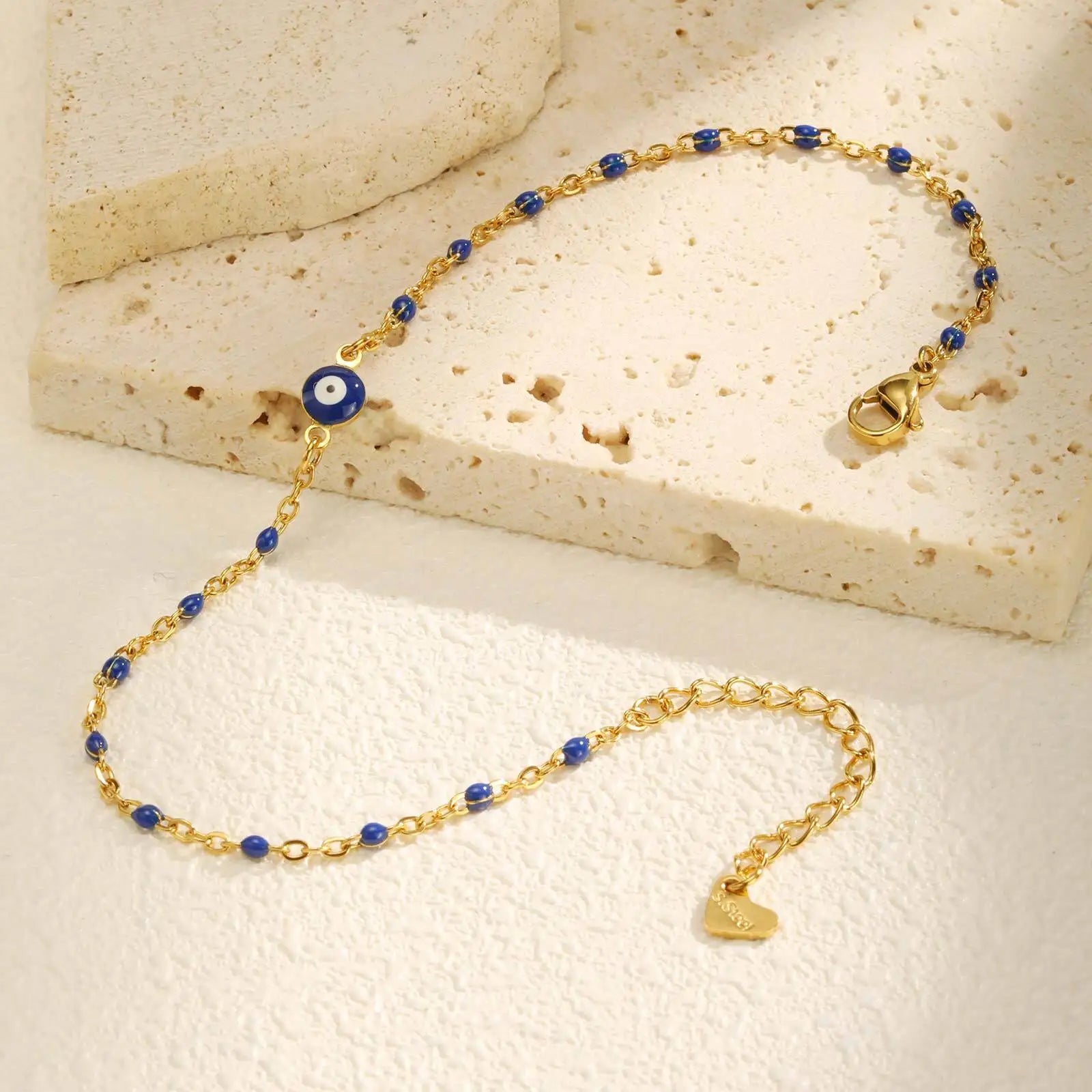 Lucky Evil Eye Anklet Adjustable Geometric Trendy