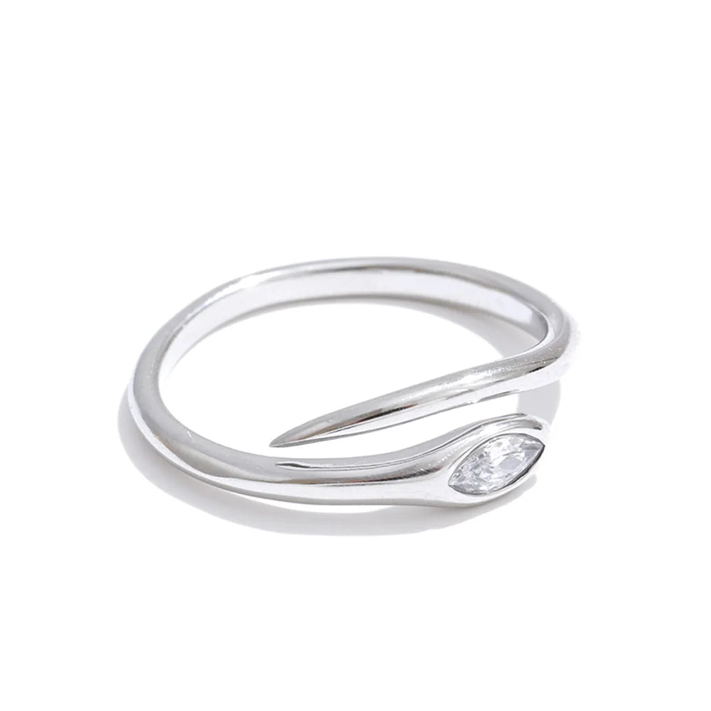 Snake Zircon Ring