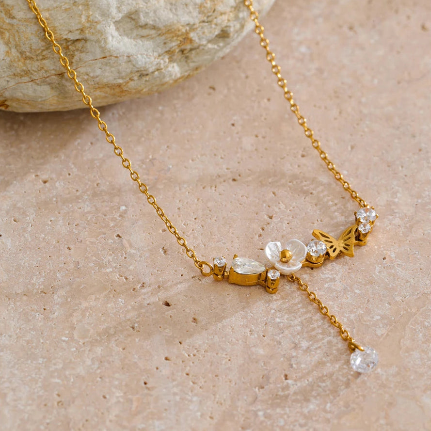 Collar de circonitas Celene