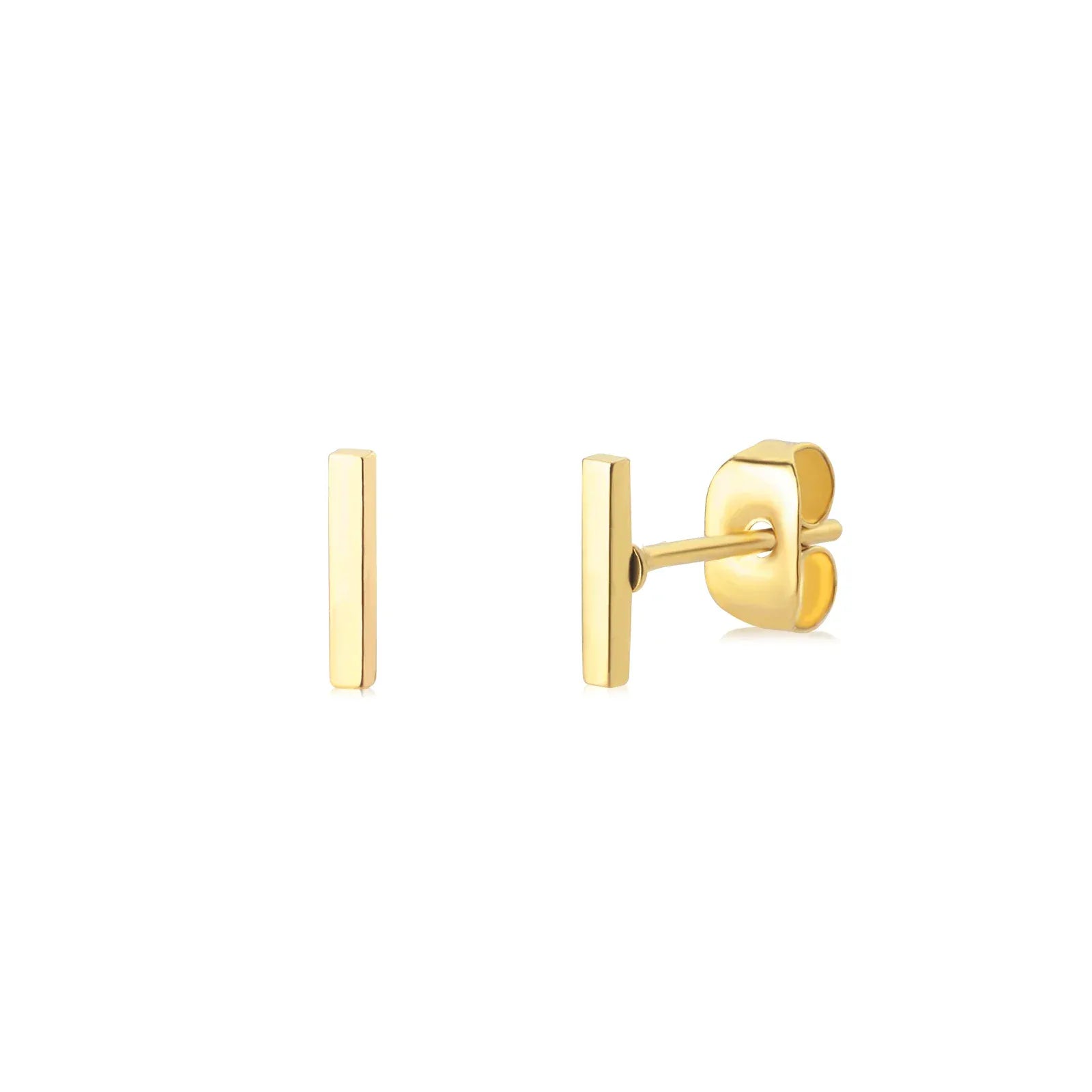 Cute A-Z Initial Letter Earrings for Women Gold Color Stainless Steel Stud Earrings Christmas Piercing Earring Fashion Jewelry