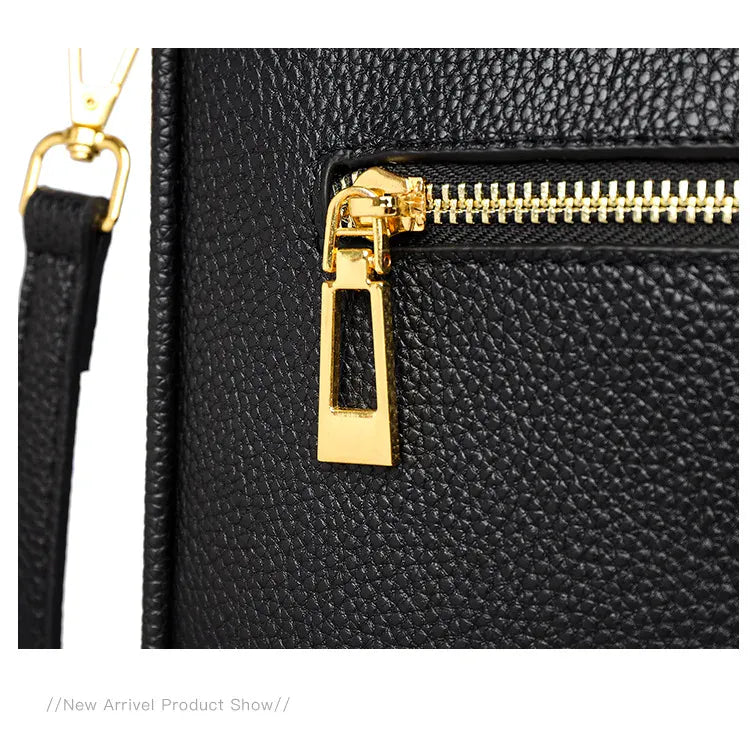 Liekoo Women's Genuine Leather Bucket Shoulder Bag