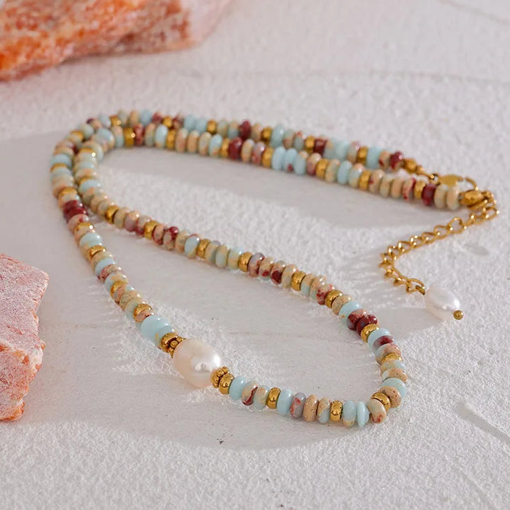 Colorful Pearl Necklace