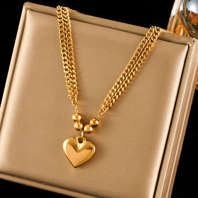 Liekoo Heart Pendant Necklace – Elegant, Feminine & Timeless