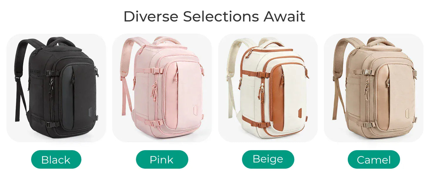 USB Charging Laptop Backpack – Waterproof, Anti-Theft & 36–55L Capacity