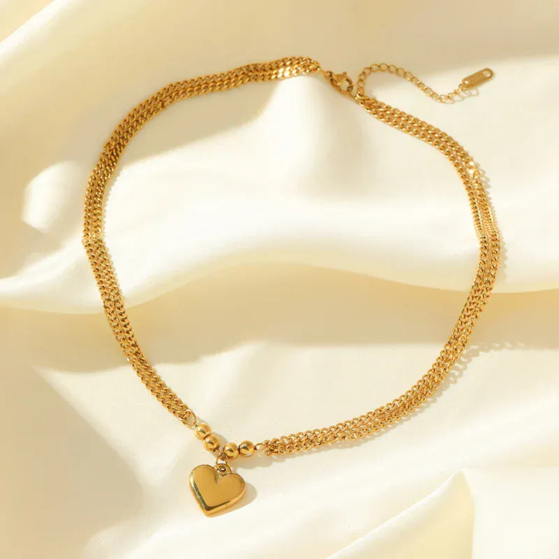 Liekoo Heart Pendant Necklace – Elegant, Feminine & Timeless