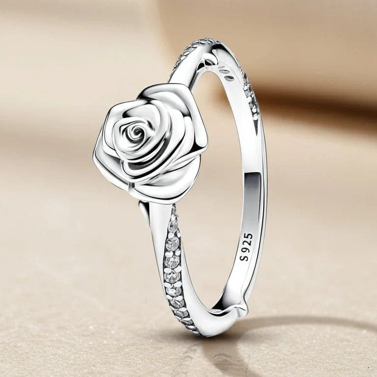Silver Rose Ring
