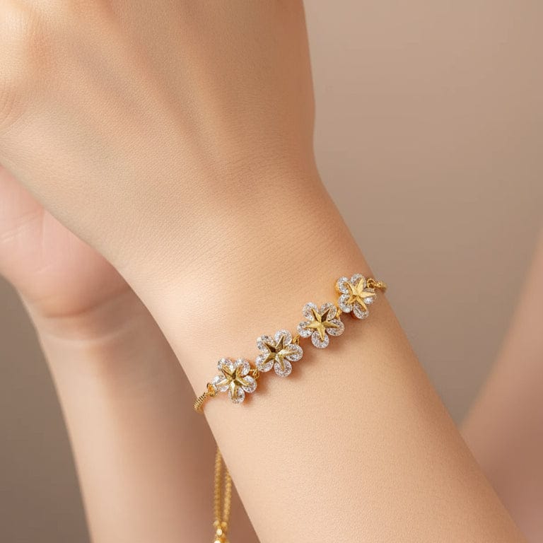 Pulsera de estrella y flor