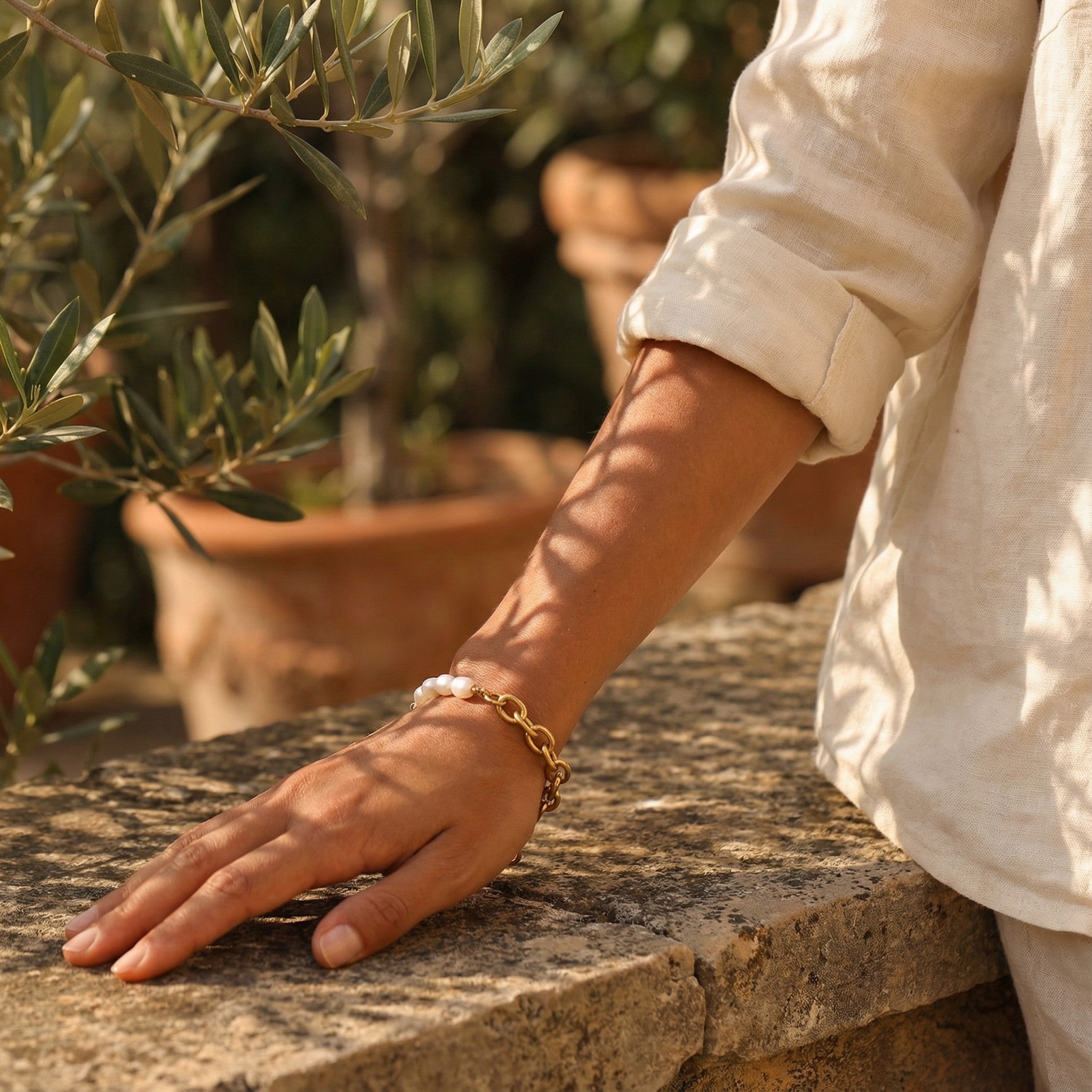 Pulsera de perlas Aquaris