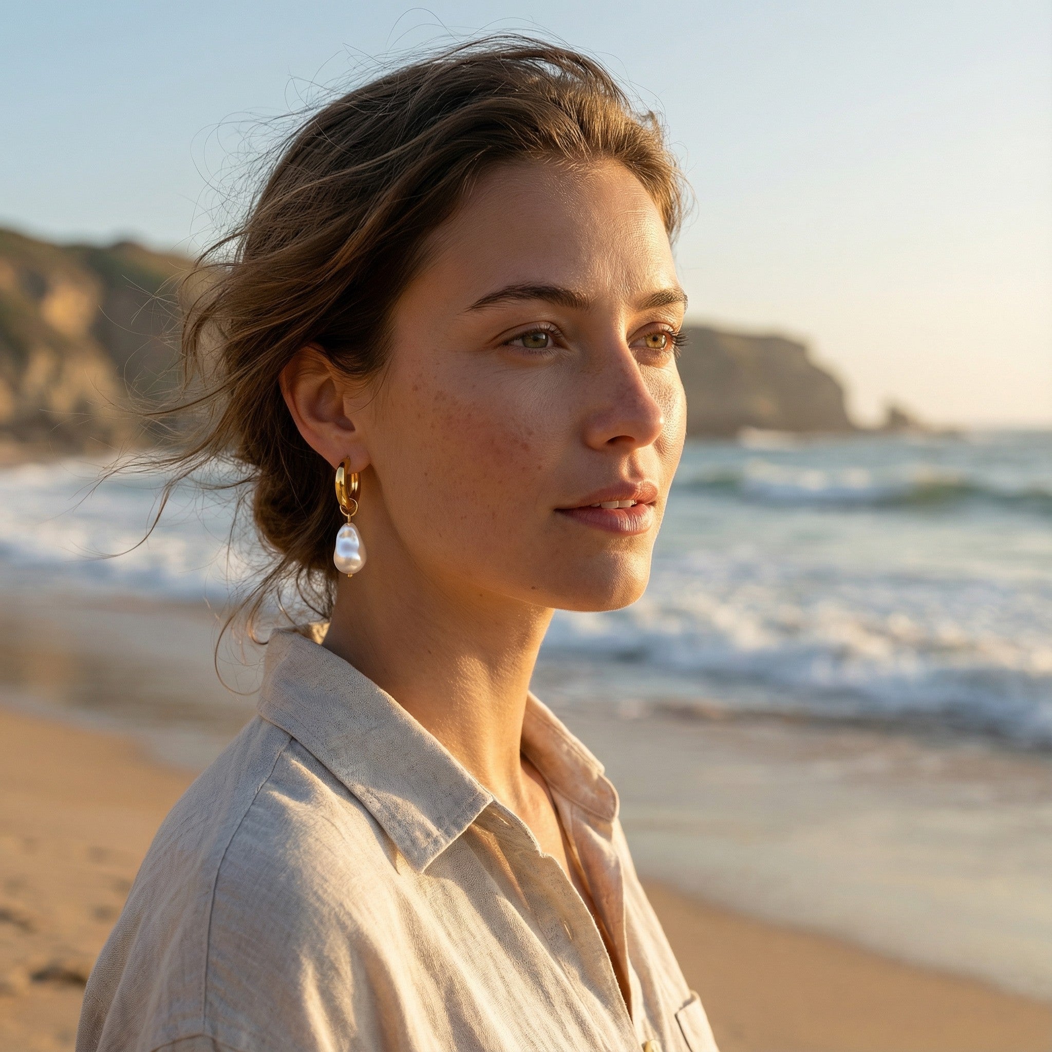 Drop Baroque Pearl Earrings