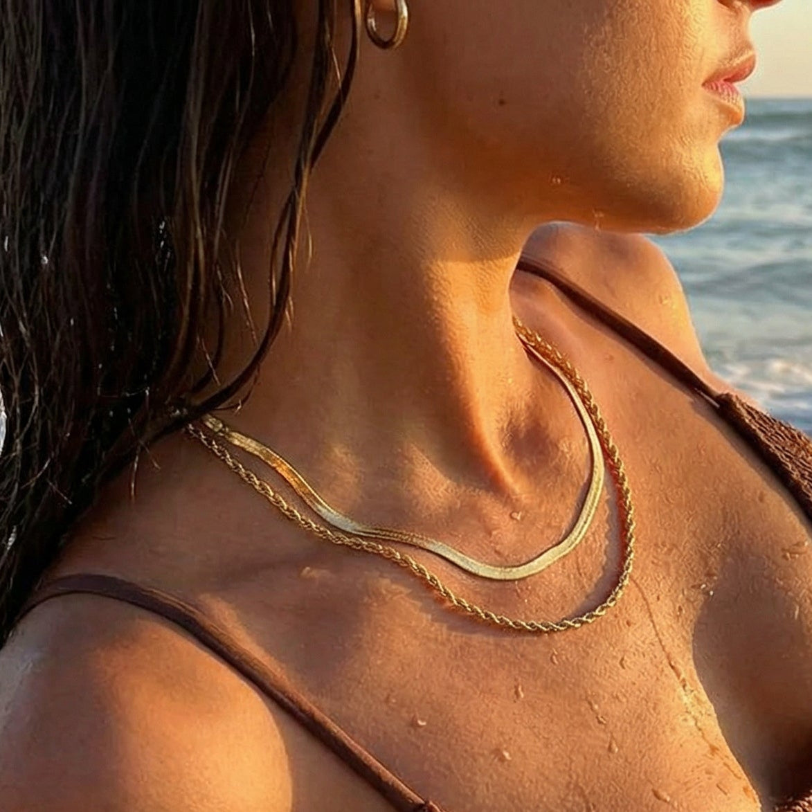 Simple Snake Layer Necklace