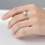 Silver Six-Claw Ring