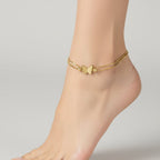 Frosted Butterfly Anklet