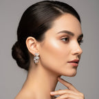 Flower Hoop Earrings