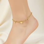 Heart Layered Anklet