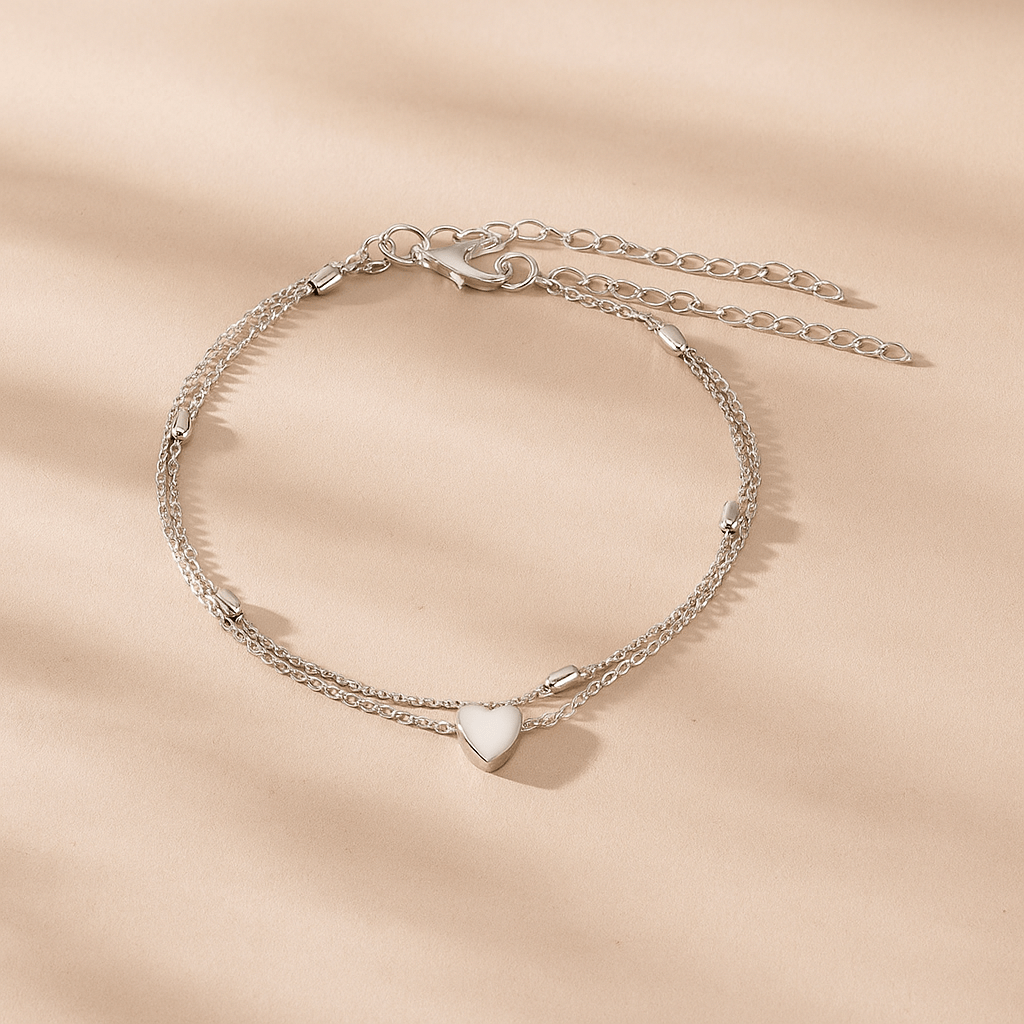 Simple Heart Anklet