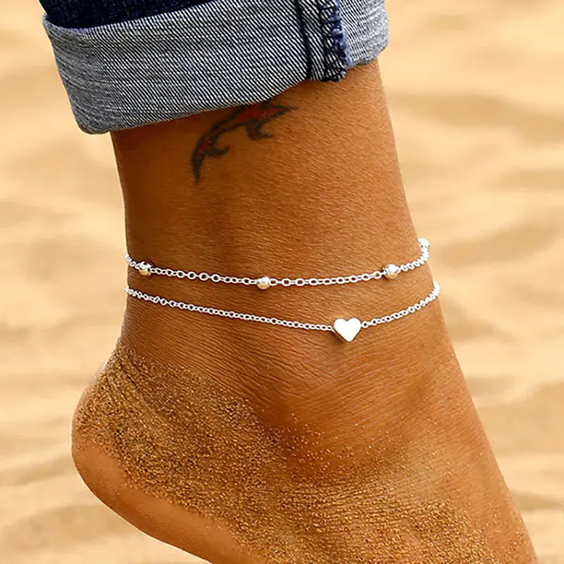Bohemian Heart Anklet
