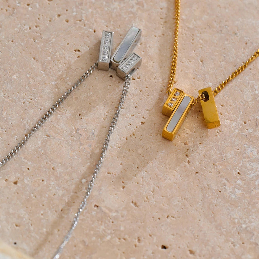 Rectangle Pendant Necklace