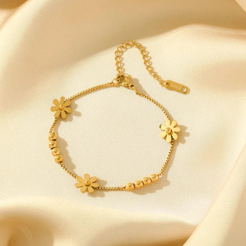 Gold Flower Bracelet