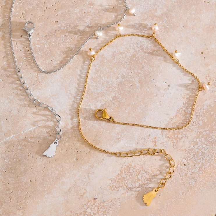 Tobilleras pequeñas con gotas