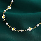 Summer Daisy Anklet