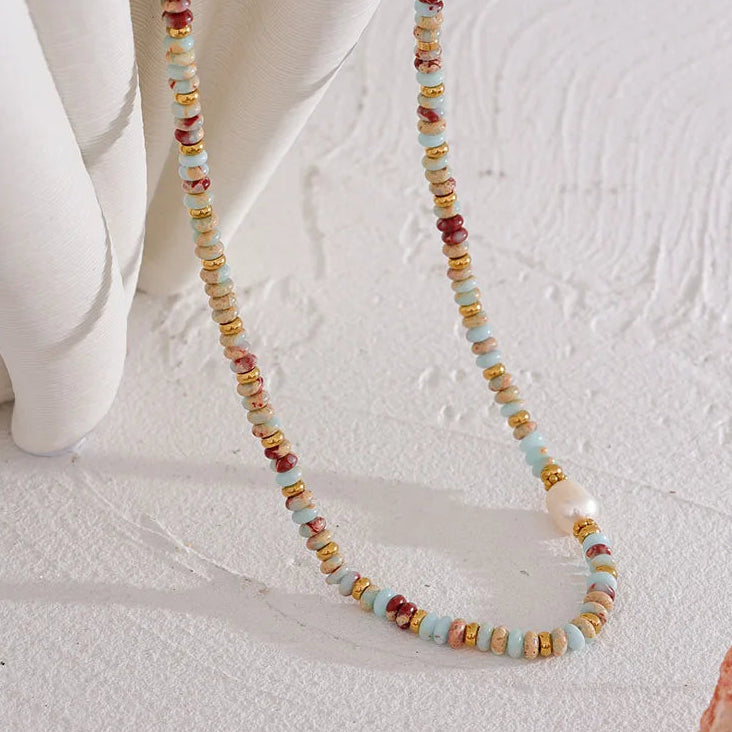 Colorful Pearl Necklace