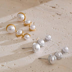 Brincos pequenos de pérolas