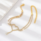 Heart Double Layer Anklet