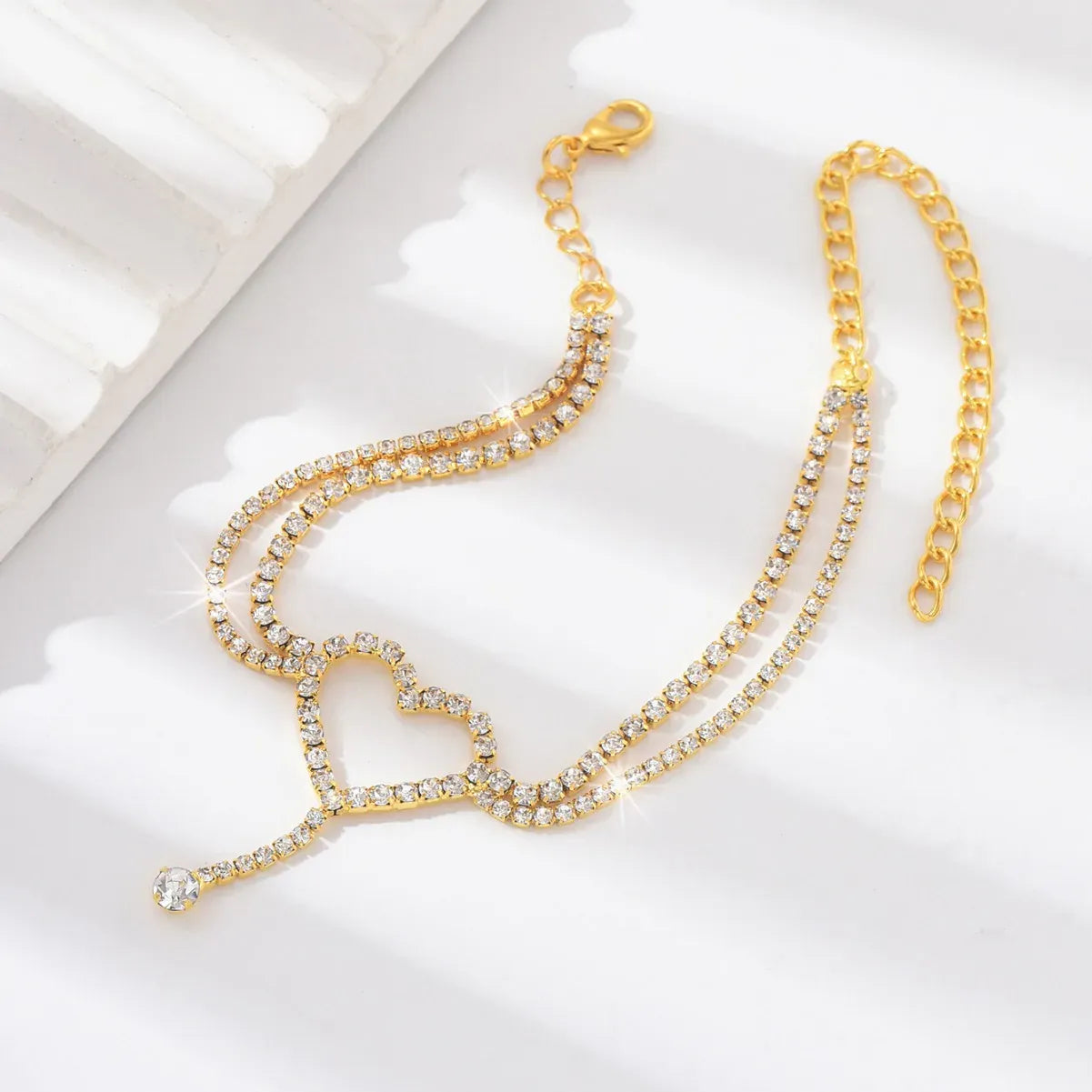 Heart Double Layer Anklet