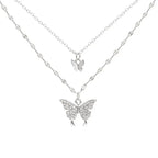 Double Butterfly Necklace