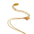 Cubic Zircon Flower Necklace