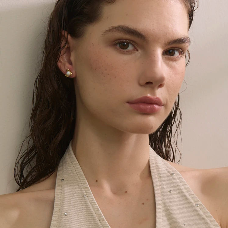 Flower Pearl Earring