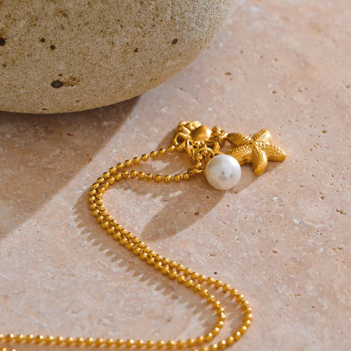 Marine Pearl Necklace