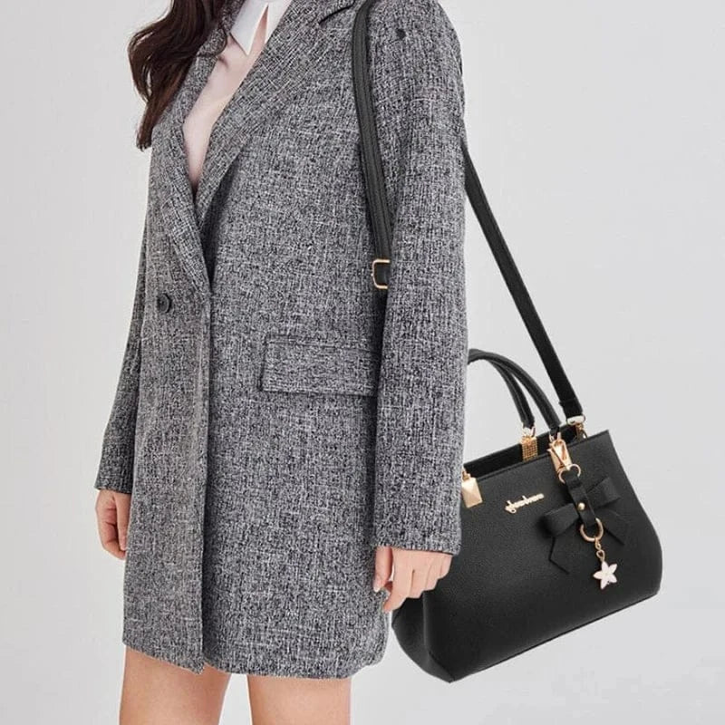 Liekoo Women's Leather Satchel Bag – Practical & Versatile