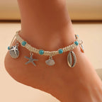 Starfish & Seashell Anklet