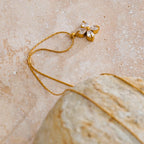 Cubic Zircon Flower Necklace