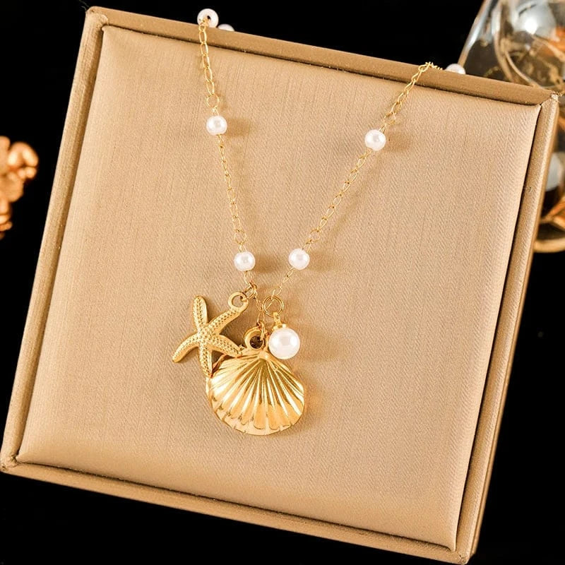Liekoo Shell Pendant Necklace – Elegant, Stylish & Timeless