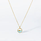 Colar com pendente de aquário