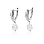 Elegant Handmade Pearl Drop Earrings For Women 2024 Stainless Steel U Shape Earrings Wedding Aesthetic Jewelry Mother Day Gift