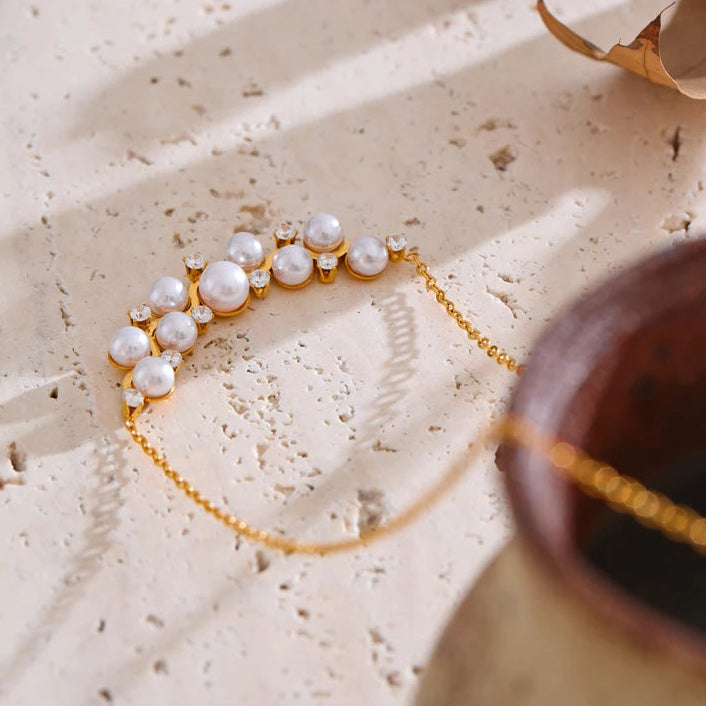 Collar de rama de perla