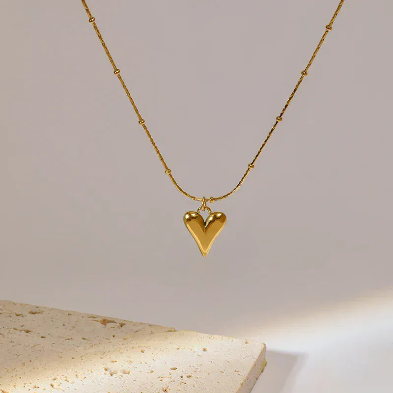 Liekoo Heart Necklace & Earrings Set – Stylish & Timeless