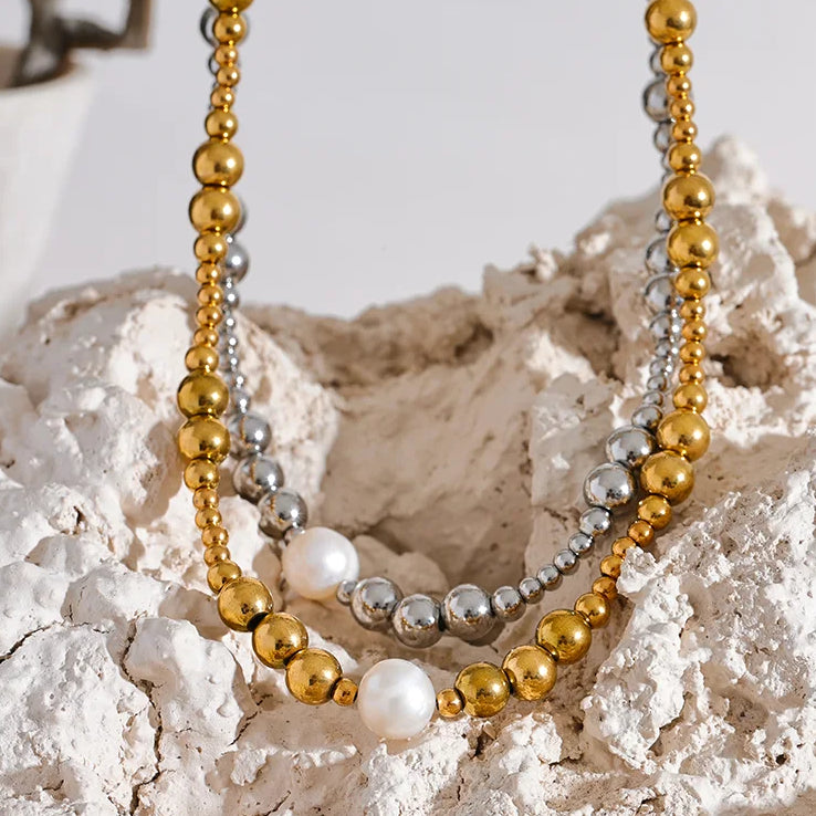 Collar de perlas naturales