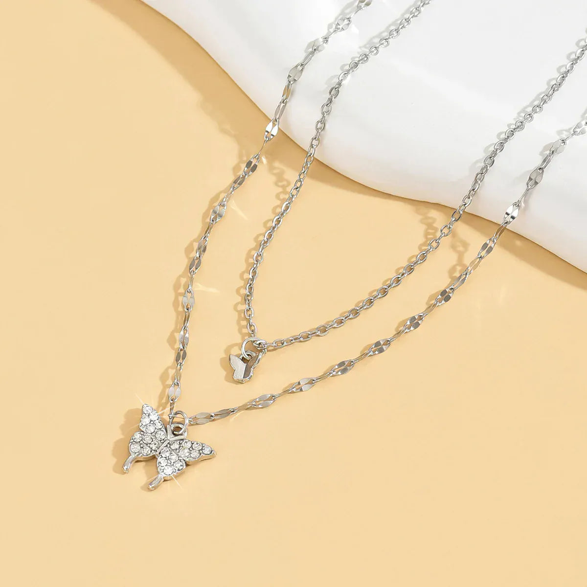 Double Butterfly Necklace